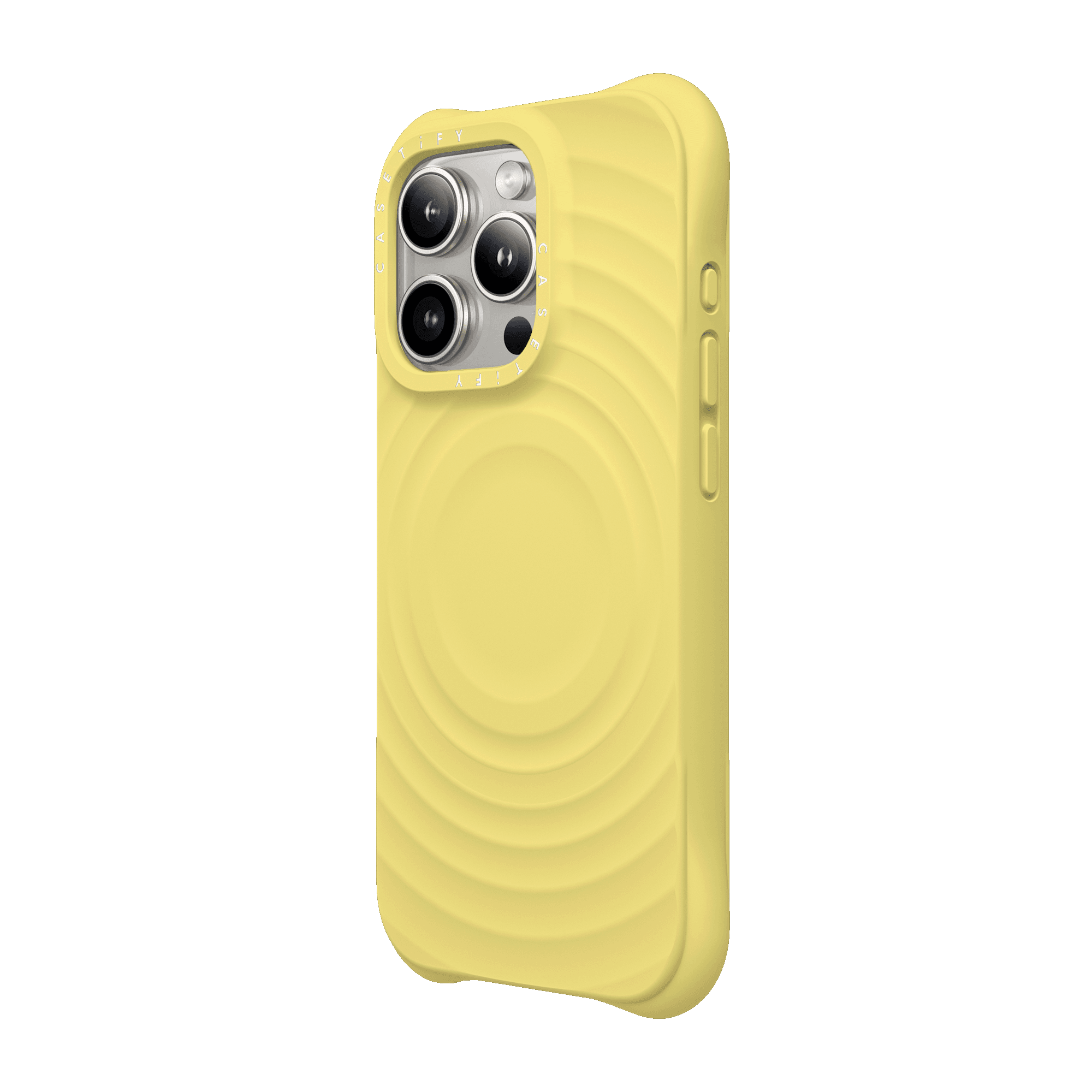 Casetify รุ่น Ripple Case - เคส iPhone 15 Pro Max - สี Butter Cream Yellow