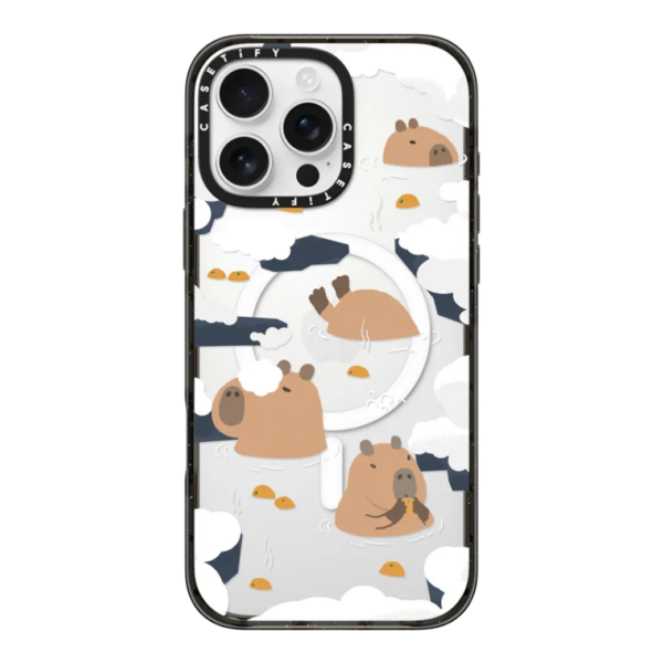 Casetify รุ่น Impact Case with Magsafe/Black - เคส iPhone 16 Pro Max - สี Floating Capybara