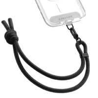 Casetify รุ่น Rope Wrist Strap with Card - สายคล้องข้อมือ - สี Black