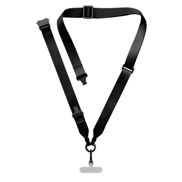 Casetify รุ่น 2-in-1 Utility Lanyard - สายคล้อง - สี Black