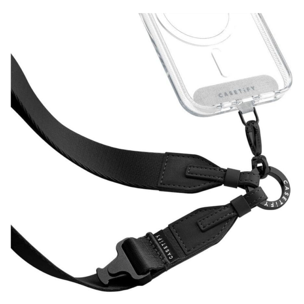 Casetify รุ่น 2-in-1 Utility Lanyard - สายคล้อง - สี Black