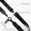 Casetify รุ่น 2-in-1 Utility Lanyard - สายคล้อง - สี Black