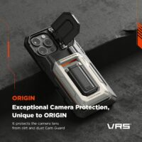 VRS รุ่น D-Wallet Origin - เคส iPhone 16 Pro - สี Black