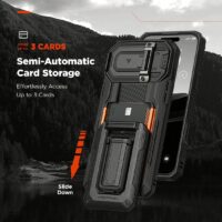 VRS รุ่น D-Wallet Origin - เคส iPhone 16 Pro - สี Black