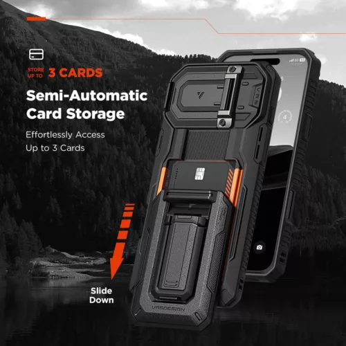 VRS รุ่น D-Wallet Origin - เคส iPhone 16 Pro - สี Black - Image 4