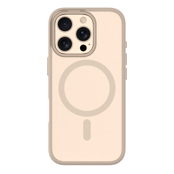 QDOS รุ่น Hybrid Soft With Snap - เคส iPhone 16 Pro Max - สี Beige Titanium