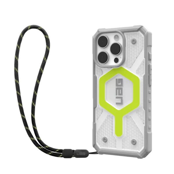 UAG รุ่น Pathfinder Clear Magsafe Bundle - เคส iPhone 16 Pro Max - สี Active Neon/Lanyard