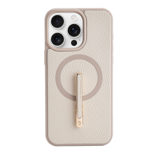 Custype รุ่น Magnetic Wireless Charging Phone Case with Single Pole stand - เคส iPhone 16 Pro Max - สี Beige