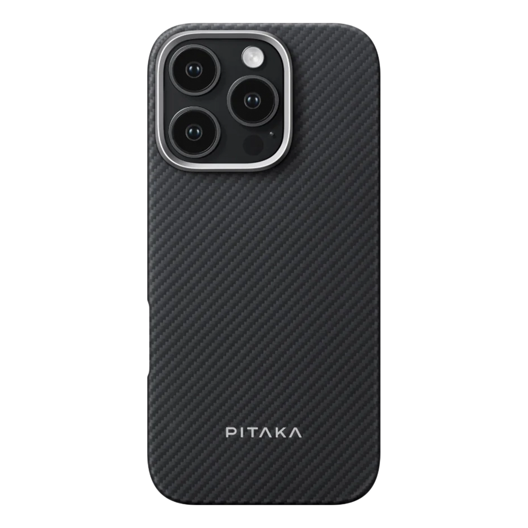 Pitaka รุ่น MagEZ Case 6 (600D) - เคส iPhone 16 Pro - สี Black/Grey Twill