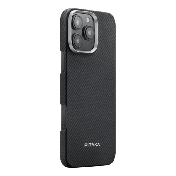 Pitaka รุ่น MagEZ Case 6 (600D) - เคส iPhone 16 Pro Max - สี Black/Grey Twill