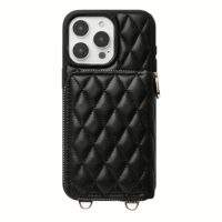 Custype รุ่น ZipPouch Classic Wallet Phone Case - เคส iPhone 16 Pro Max - สี Classic Argyle Black