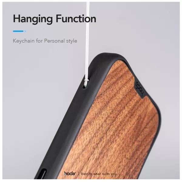 Hoda รุ่น Diverse Case with Magsafe - เคส iPhone 16 Pro Max - สี Walnut