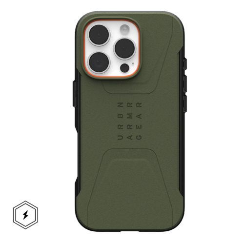 UAG รุ่น Civilian Magsafe - เคส iPhone 16 Pro Max - สี Olive Drab