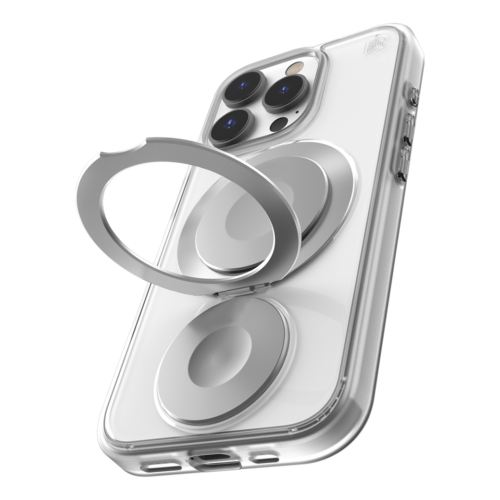 STM รุ่น Roll Spin Magsafe - เคส iPhone 16 Pro Max - สี Clear/Silver - Image 2