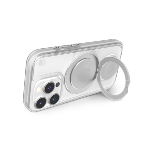 STM รุ่น Roll Spin Magsafe - เคส iPhone 16 Pro Max - สี Clear/Silver - Image 4