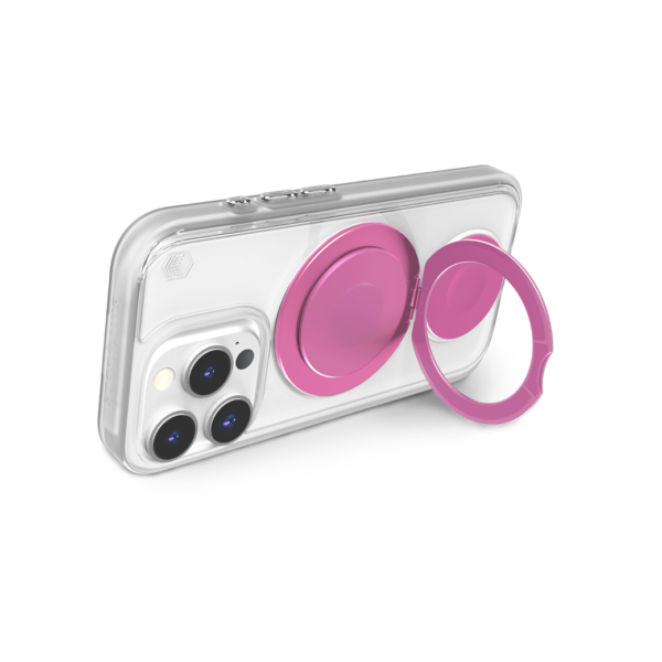 STM รุ่น Roll Spin Magsafe - เคส iPhone 16 Pro Max - สี Clear/Pink