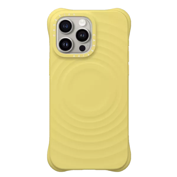 Casetify รุ่น Ripple Case - เคส iPhone 15 Pro Max - สี Butter Cream Yellow