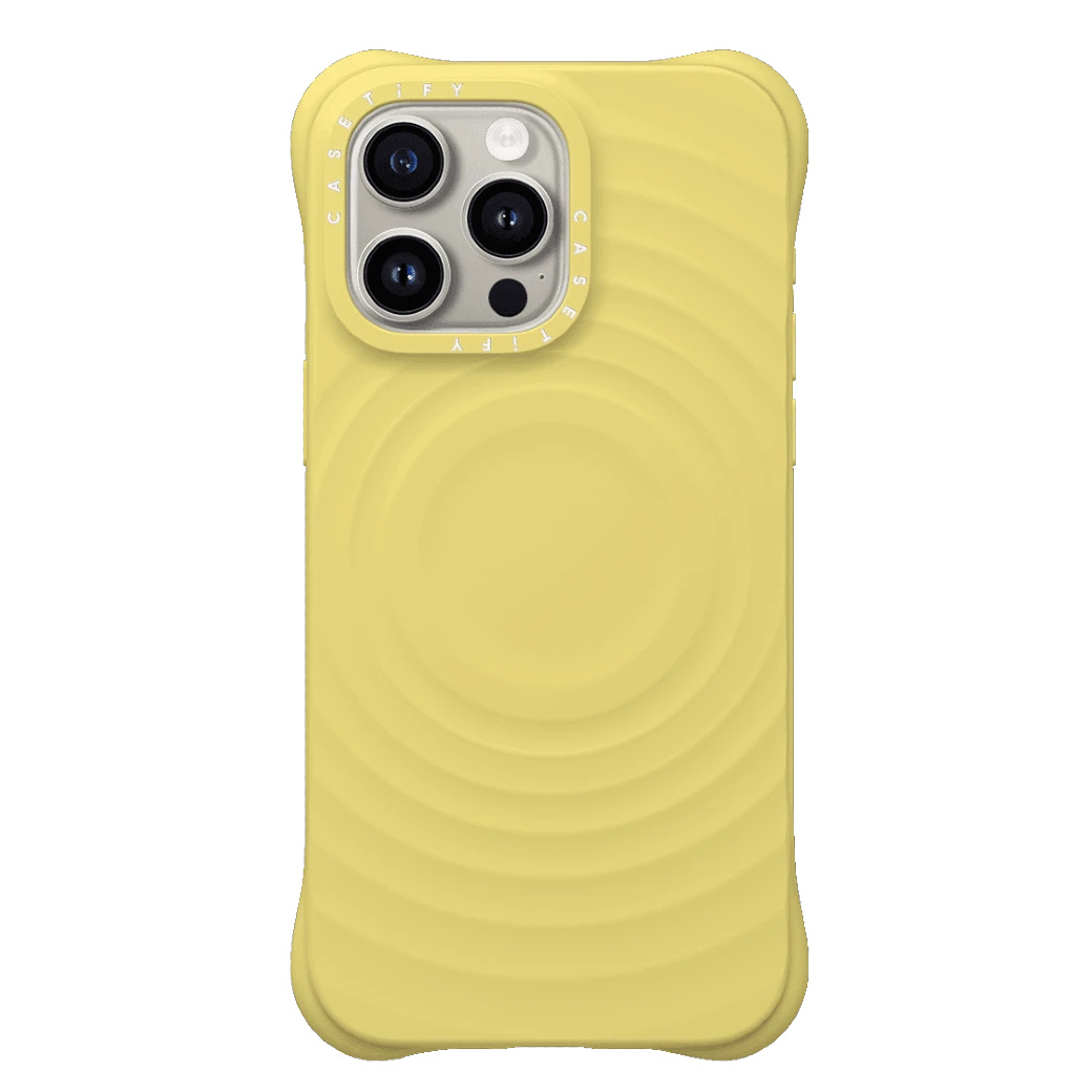 Casetify รุ่น Ripple Case - เคส iPhone 15 Pro Max - สี Butter Cream Yellow