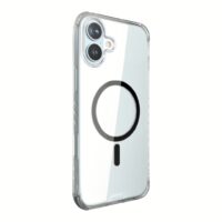 Hoda รุ่น Slim Defender With Magnet - เคส iPhone 16 - สี Clear Black