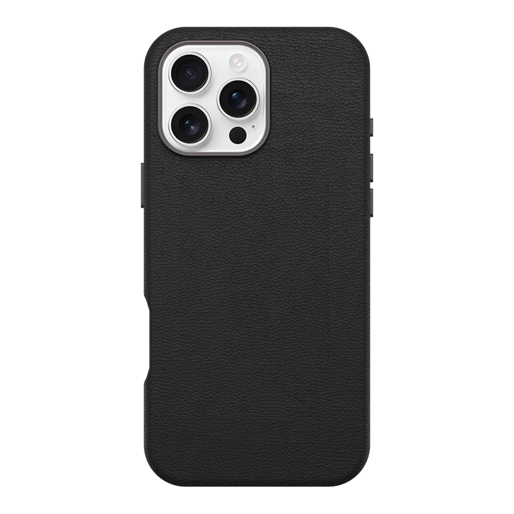 OtterBox รุ่น Symmetry Cactus Leather Magsafe - เคส iPhone 16 Pro - สี Noir Ash (Black)