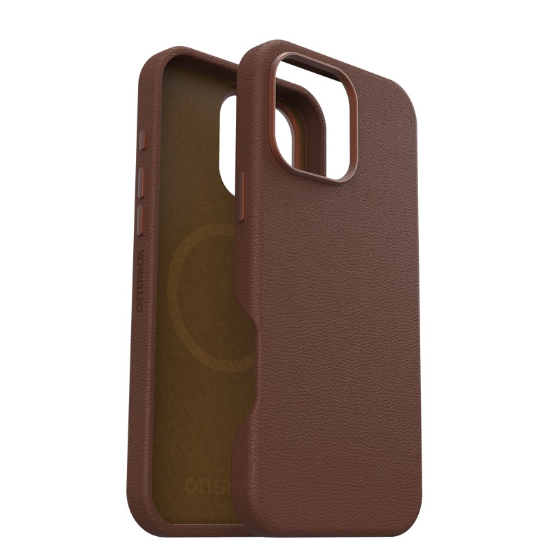 OtterBox รุ่น Symmetry Cactus Leather Magsafe - เคส iPhone 16 Pro Max - สี Rich Adobe (Brown)