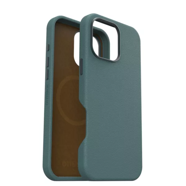 OtterBox รุ่น Symmetry Cactus Leather Magsafe - เคส iPhone 16 Pro Max - สี Juniper Sprig (Green)