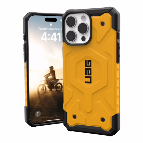 UAG รุ่น Pathfinder Magsafe - เคส iPhone 16 Pro Max - สี Heritage Yellow - Image 11