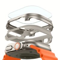 ESR รุ่น Armorite Protection Set - เคส Apple Watch Ultra (49mm) + ฟิล์มกระจก 2 ชิ้น - สี Titanium