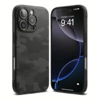 Ringke รุ่น Onyx Design - เคส iPhone 16 Pro - ลาย Camo Black