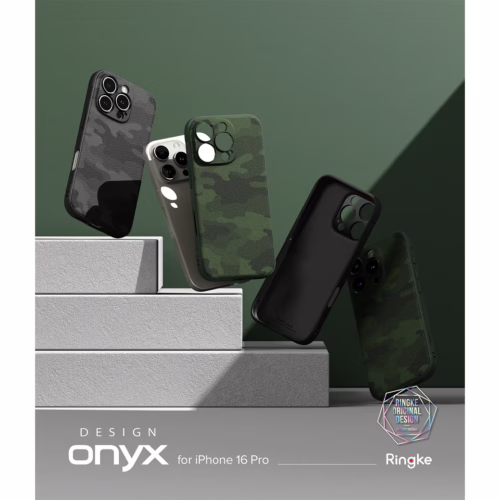 Ringke รุ่น Onyx Design - เคส iPhone 16 Pro - ลาย Camo Black - Image 2