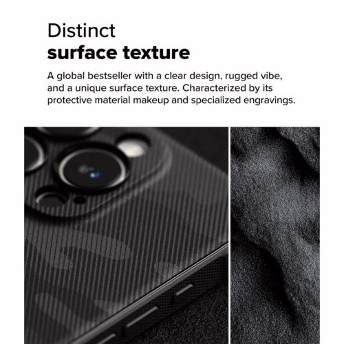 Ringke รุ่น Onyx Design - เคส iPhone 16 Pro - ลาย Camo Black - Image 5