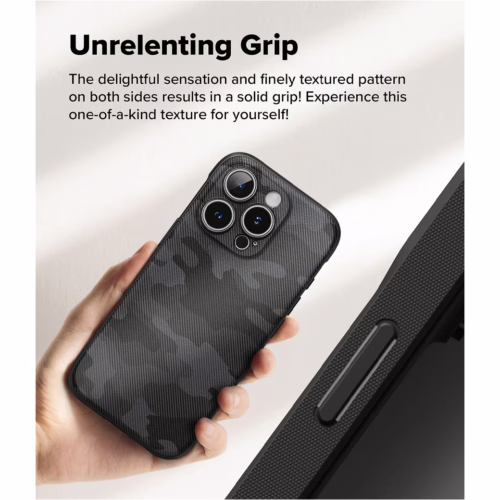 Ringke รุ่น Onyx Design - เคส iPhone 16 Pro - ลาย Camo Black - Image 6