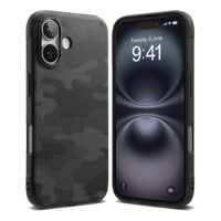 Ringke รุ่น Onyx Design - เคส iPhone 16 Plus - ลาย Camo Black