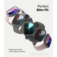 Ringke รุ่น Slim - เคส Apple Watch 10 (42mm) - สี Clear (1P) + สี Dark Gray (1P) (แพ็ค 2 ชิ้น)
