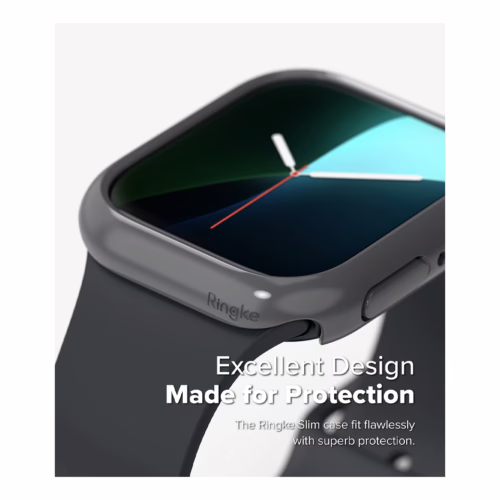 Ringke รุ่น Slim - เคส Apple Watch 10 (42mm) - สี Clear (1P) + สี Dark Gray (1P) (แพ็ค 2 ชิ้น) - Image 5