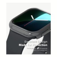 Ringke รุ่น Slim - เคส Apple Watch 10 (42mm) - สี Clear (1P) + สี Dark Gray (1P) (แพ็ค 2 ชิ้น)