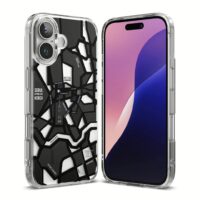 Ringke รุ่น Fusion Design - เคส iPhone 16 Plus - ลาย Seoul Map Black