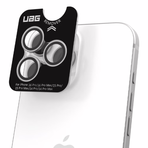 UAG รุ่น Lens Shield - กระจกเลนส์กล้อง iPhone 16 Pro / 16 Pro Max / 15 Pro / 15 Pro Max - สี Titanium - Image 3