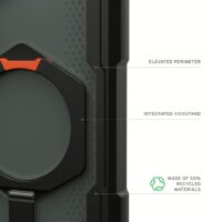 UAG รุ่น Plasma XTE with Magnetic - เคส Galaxy S25 - สี Black/Orange