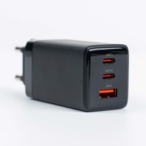 Philips หัวชาร์จ รุ่น PD65W อะแดปเตอร์ 3 พอร์ต ชาร์จไว PD QC 3.0 GaN - สี Black - Image 8