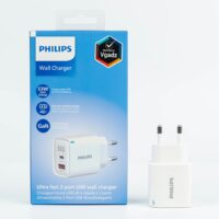 Philips หัวชาร์จ รุ่น PD33W อะแดปเตอร์ 2 พอร์ต GaN - สี White