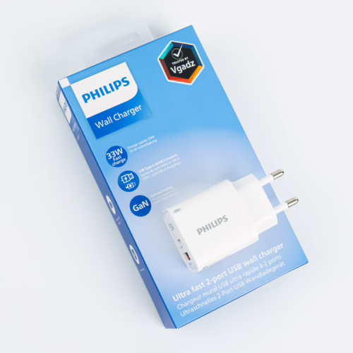 Philips หัวชาร์จ รุ่น PD33W อะแดปเตอร์ 2 พอร์ต GaN - สี White - Image 5