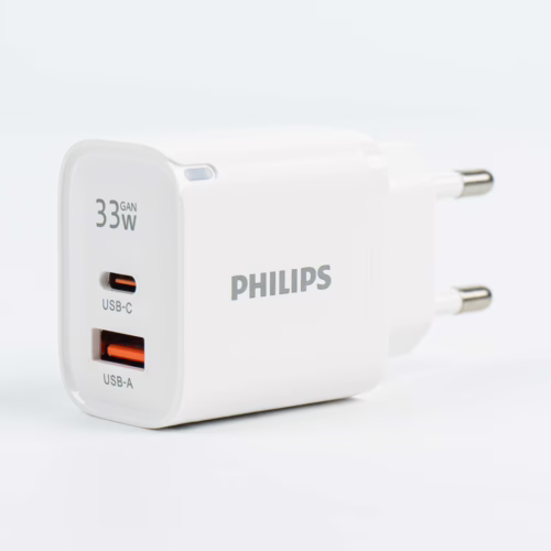 Philips หัวชาร์จ รุ่น PD33W อะแดปเตอร์ 2 พอร์ต GaN - สี White - Image 6