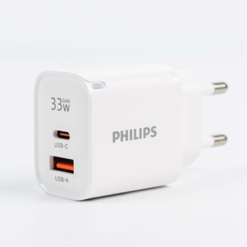 Philips หัวชาร์จ รุ่น PD33W อะแดปเตอร์ 2 พอร์ต GaN - สี White - Image 7