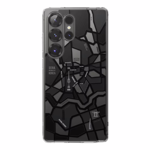 Ringke รุ่น Fusion Design - เคส Galaxy S25 Ultra - สี Seoul Map Black - Image 2