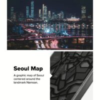 Ringke รุ่น Fusion Design - เคส Galaxy S25 Ultra - สี Seoul Map Black