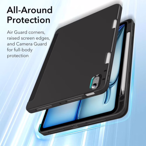 ESR รุ่น Rebound Pencil Case - เคส iPad Air 11" (2025/2024), iPad Air 10.9" (5th/4th Gen) - สี Black - Image 10