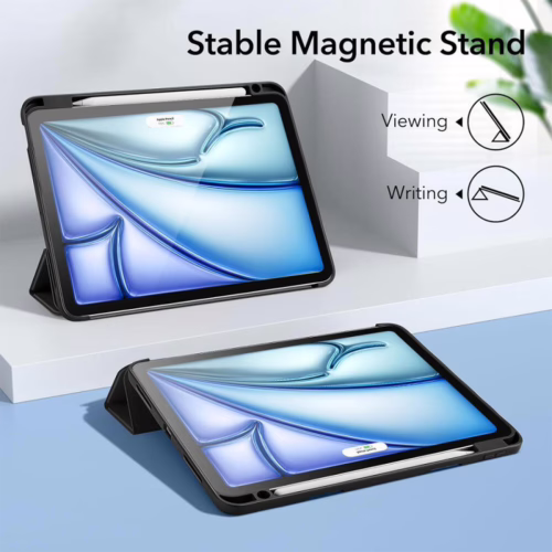 ESR รุ่น Rebound Pencil Case - เคส iPad Air 11" (2025/2024), iPad Air 10.9" (5th/4th Gen) - สี Black - Image 7