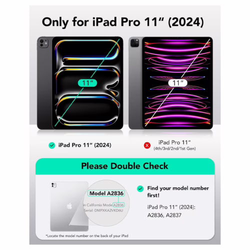 ESR รุ่น Rebound Magnetic Case - เคส iPad Pro 11" (5th/2024) - สี Pink - Image 2