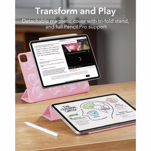ESR รุ่น Rebound Magnetic Case - เคส iPad Pro 11" (5th/2024) - สี Pink - Image 3